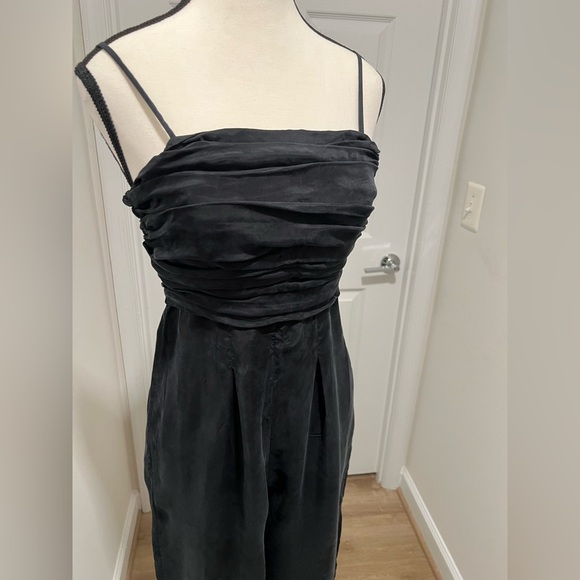 J. Crew Elegant Black Ruched Jumpsuit - Picture 8 of 13
